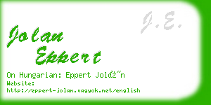 jolan eppert business card